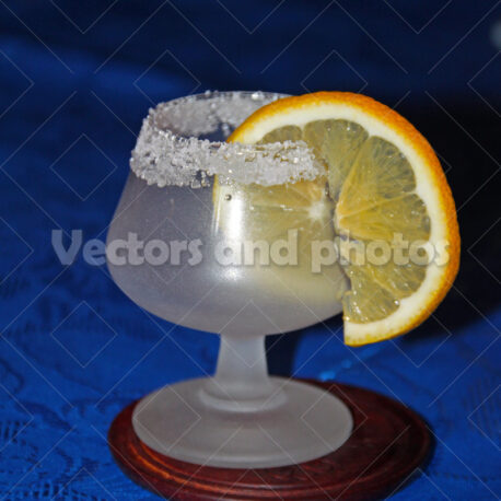 A goblet with lemon slice - Vectors and Photos