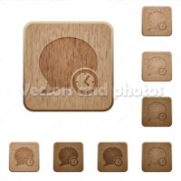 Blog comment time wooden buttons