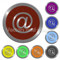 Color email symbol buttons