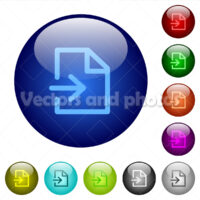 Color import glass buttons