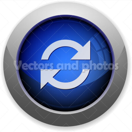 glossy_web_button_blue_refresh - Vektorok és fotók